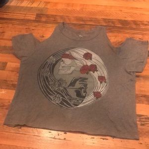 Top with open shoulders